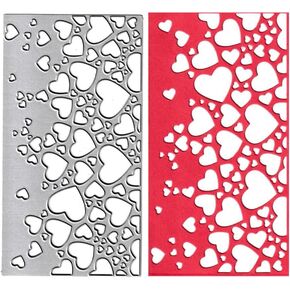 Metal 8pcs Love Heart Balloon Die Cuts ، Romance Cutting Die Die Crafts Template Mould Morn