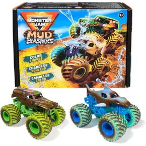 Monster Jam Mud Blasters, Monster Mutt Dalmatian Dunk Tank Playset, Color Change Action, Kids Toy Gifts for Boys and Girls Ages 3 and Up