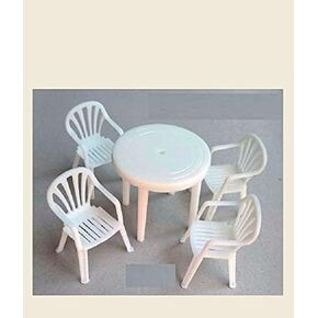 Dan Models Dan Models 24004-1/24 Table ، كراسي. تعيين 4 كراسي ، 1 طاولة الراتنج. طباعة ثلاثية الأبعاد