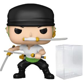 Pop Anime: One Piece - Roronoa Zoro (Three Sword Style) Limited Edition Chase Funko Vinyl Figuer