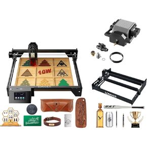 أطول Ray5 10W Engraver & Rotary Roller & Air Air Kit مع مضخة الهواء