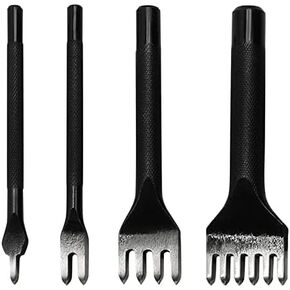 Mirror Polished White Steel 4mm 1/2/4/6 Claws DIY Diamond lace Stitching Chisel Set Leather Craft kit Inner Teeth polishing is Smoother and Labor-Saving in Kuwait