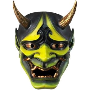 قناع Hannya الياباني ، راتنج رعب شيطان القناع الشبح للمرحلة الأداء الدعائم الهالوين