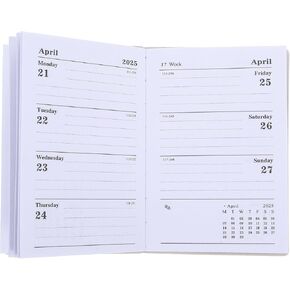 Daily Planner Notepad Multi-function Academic Organizer Lightweight Convenient Writing Book for Travelers Office Workers Teachers Stylish Delicate Notebook
