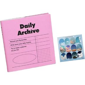 Aesthetic Korean Weekly Undated Planner for 6 months / 4 Designs - Handy for school, work, projects, teens, university, study planner - 112 thick pages with monthly pages & ruled pages (Green)