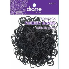 Diane Rubber Bands Black, 500 Count (Pack of 1)