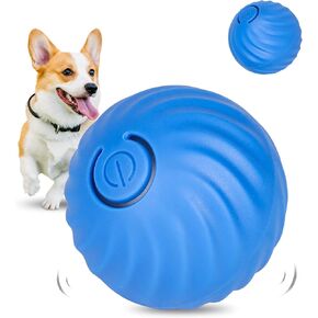 Smart Interactive Dog Toy Ball, Active Rolling Wicked Ball with Automatic Bouncing and Rotating for Puppy/Small Dogs Durable, Chewable, USB Recharger and Fun Gift Toy to Dog (Medium)