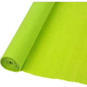 Crepe Paper Rolls 70G - Art DIY Crrafting Supplies لصنع الزهور ، اللافتات الحزبية المتجاعدة ، ومشاريع الزخرفة الورقية (White)