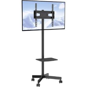 تقف Vevor Rolling TV ، عربة تلفزيونية متنقلة لشاشات 17-55 بوصة ، صورة إلى المناظر الطبيعية ، وموقف تلفزيوني محمول مع عجلات يحمل ما يصل إلى 44 رطلاً لغرفة المعيشة ، وغرفة النوم ، والمكتب ، والخارجية ، و Max Vesa 200x200mm