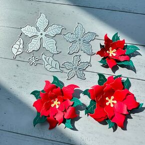 Arbuya 3d Peony Flowers Cuts Metal Die Cuts لصنع البطاقات ، يموت قطع الزهور ذات الطبقات قطع الإستنسل لألبوم Diy Decorative Papering Paper لصنع البطاقات