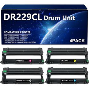 DR229CL Drum Unit Replacement for Brother DR229 TN229 TN229XL Compatible with HL-L3280CDW MFC-L3720CDW HL-L3300CDW HL-L3220CW Printers (1-Pack, Black) in Kuwait