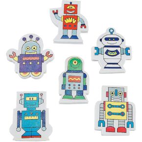 متعة Express - Robot Eraser - قرطاسية - إكسسوارات قلم رصاص - محو - 24 قطعة