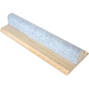 Wooden Wool Pressing Bar with Clapper, Beechwood Tailors Clappers with Scale Hard Wood Professional Sewing Tool for Flattening Fabrics and Point Pressing Sewing, Quilting, Ironing