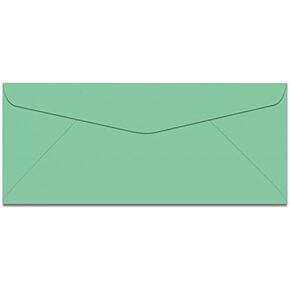 Earthchoice Green No 10 (4-1/8-X-9-1/2) مظاريف 500-PK-089 GSM (نص 24/60 رطل) يحتفظ Paperpapers بالرسالة الورقية مطوية 3-Way econo Standard #10 ، مظاريف الأعمال الاحترافية و DIY