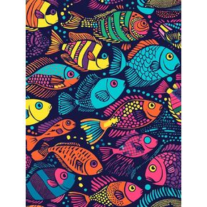 مجموعات فن الماس BIMKOLE 5D للأسماك البالغة ، حفر كامل الحفر DIY التطريز مجموعة طلاء الحيوانات مع الماس ART من قبل الأرقام المتقاطع غرزة منزلية الحرف الزخرفة 12x16 بوصة