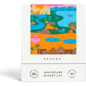 Nevada Adventure Bucket List - 50 Scratch-Off Cards for Outdoor Activities, Tourist Attractions, and Road Trips Guide for Exploring Nevada