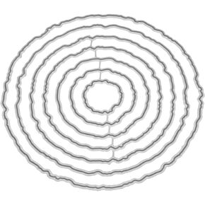 Circle Frame Die Cut for Card Making,Scrapbooking Die-Cuts,Hollow Out Metal Cutting Dies Congratulations Die Cuts Birthday Embossing Stencils Template for DIY Scrapbooking Decor Wedding Blessing Card