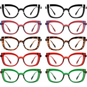 Eyekepper 5-pack نظارات قراءة عين القطة للنساء قارئ لطيف +1.75