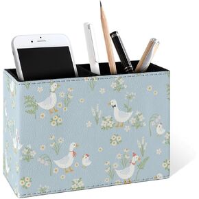Famame Vintage American Football Pencil Holder for Desk, Leather Desktop Container Pen Cup Storage Study Table Pen Organizer Makeup Brush Holder for Classroom Office Home