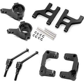 Aluminum Alloy C Hub Steering Cup Front Lower Suspension Arm Set for 1/10 Tamiya CC01 TA02 TA03 RC Car Modification Kits