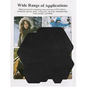 Down Jacket Repair Patches, Easy to Use, Pre-Cut, Self-Adhesive, Waterproof, Tear-Resistant Nylon Fabric Patches for Jacket and Garment Patches, Down Jacket Patches Available in 8Pcs (Off-White) in Kuwait