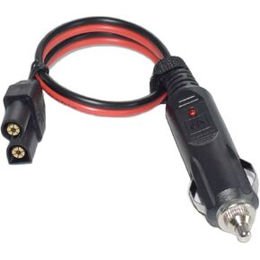EC5 to Car Cigarette Lighter Plug, EC5 Male 5mm Bullet Banana Gold Connector Cable 14AWG for RC ESC LIPO Battery - 40cm