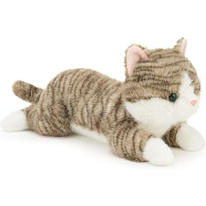 Cat Stuffed Animal Premium Stuffed cat for Ages 1 and Up Orange 13.5 Inche