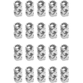 Sonew 20pcs حبات اللحية ، حبات أنبوب الشعر Vinking Viking ، وملحقات DIY مجوهرات جميلة لصنع قلادة سوار