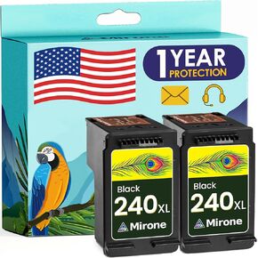 استبدال خراطيش الحبر المعاد تصنيع ميرون لـ Canon 240XL Combo Pack لـ Cannon 240 Critile Ink Cartridge لـ Canon MG3600 CARTRDGES Black PIXMA MG3620 PG 240XL CARTRIDGE 2BK