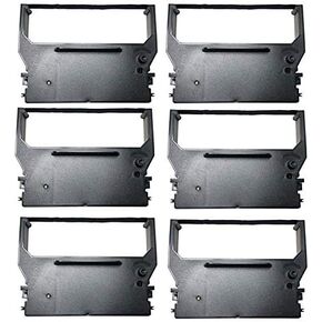 خرطوشة شريط الحبر Pokanic SP-300 × 6 حزمة SP-310 SP-320 متوافقة مع SAM4S ER-350 MP300 ER-550 ERP200 SMP200 SRP100 SRP200 6-PACK (أرجواني)