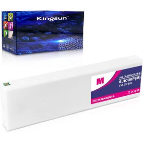 SJIC30P(C) C33S020636 Remanufactured Ink Cartridge for COLORWORKS TM-C7500G TM-C7500GE 300 ml (1 Pack, Cyan)