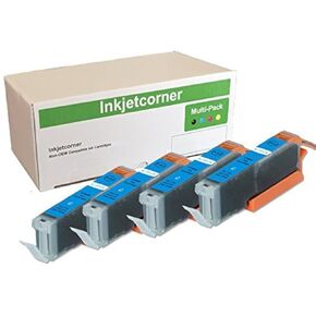 Inkjetcorner Compatible Ink Cartridges Replacement for CLI-271XL CLI 271C for use with MG5721 MG5722 MG6820 MG6821 MG6822 MG7720 TS5020 TS6020 TS8020 TS9020 (Cyan, 4-Pack)