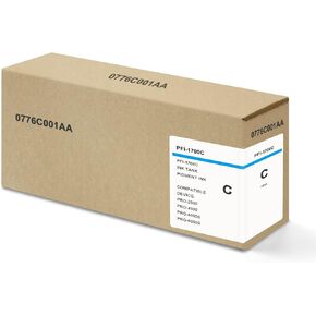 PFI-1700 Cyan Pigment Ink Tank Compatible with Canon PFI-1700 PFI-1700C 0776C001AA for imagePROGRAF PRO-2000 PRO-4000 PRO-4000S PRO-6000S Large-Format Inkjet Printers, 1-Pack