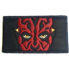 Almost SGT Darth Maul Patch Clone Trooper - Funny Tactical Military Morale Embroidered Patch Hook Fastener Backing Black Background