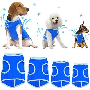 SELMAI Dog Swamp Cooler Vest Harness Evaporative Jacket Comfort Adjustable Breathable Cooling Coat for Small Medium Large Cat Shirt for Pet Walking Hunting Training Sport Outdoor Hiking in Summer M