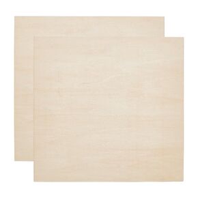 Benecreat 2pcs ألواح القشرة الخشبية قطع الليزر ، 12 × 12 بوصة من ألواح الخشب المستطيل الذاتي للطلاء DIY ، مشاريع الليزر ، الأعمال الخشبية ، صنع النماذج ، سميكة 3 مم