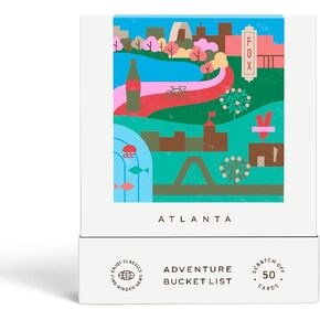 قائمة دلو Atlanta Adventure - 50 بطاقة خدش للأنشطة الخارجية ، ومناطق الجذب السياحي ، ودليل المعالم لاستكشاف أتلانتا