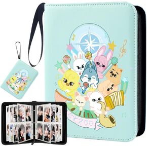 Stray Kids Photocard Binder, SKZ Skzoo Cute Cartoon Photocard Holder, Straykids Photocard Album 400 Pockets, Kpop Merch Gifts for Stay