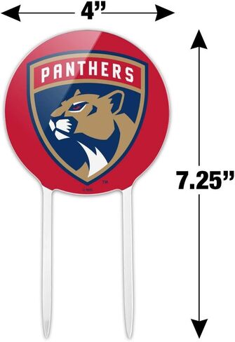 أكريليك NHL Florida Panthers Logo Cake Topper Party Decoration for Wedding Anniversary Hirth in Saudi Arabia