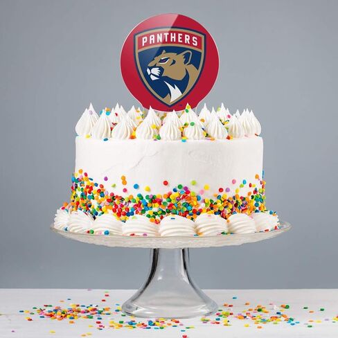 أكريليك NHL Florida Panthers Logo Cake Topper Party Decoration for Wedding Anniversary Hirth in Saudi Arabia