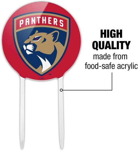 أكريليك NHL Florida Panthers Logo Cake Topper Party Decoration for Wedding Anniversary Hirth in Saudi Arabia