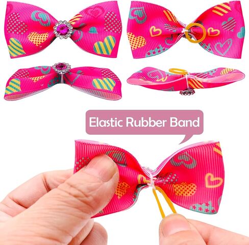 عرض الحيوانات الأليفة 20pairs 2 "3" 4 "القديس باتريك يوم الكلب الكبير أقواس مع شريط مطاطي للكلاب الصغيرة المتوسطة الكبيرة الكلاب راينستون القوس توبنوت القطط الأرانب الفتاة الفتاة البليار in Kuwait