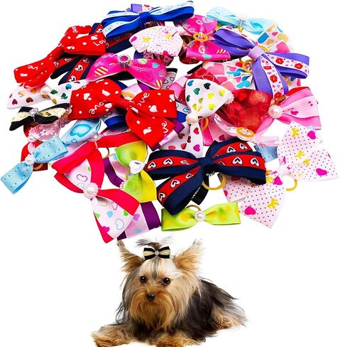 عرض الحيوانات الأليفة 20pairs 2 "3" 4 "القديس باتريك يوم الكلب الكبير أقواس مع شريط مطاطي للكلاب الصغيرة المتوسطة الكبيرة الكلاب راينستون القوس توبنوت القطط الأرانب الفتاة الفتاة البليار in Kuwait