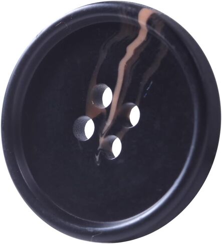 80Pcs Large Black Buttons for Sewing Resin 3/4 inch Buttons for Crafts Black Coat Buttons Coraline 4 Holes Round Big Buttons for Sewing, DIY and Decoration Shirt Buttons 20mm Black 3/4 inch Buttons in Saudi Arabia
