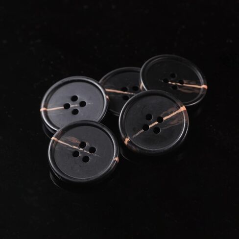 80Pcs Large Black Buttons for Sewing Resin 3/4 inch Buttons for Crafts Black Coat Buttons Coraline 4 Holes Round Big Buttons for Sewing, DIY and Decoration Shirt Buttons 20mm Black 3/4 inch Buttons in Saudi Arabia