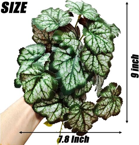 Woyrise Reptile Plants, Terrarium Hanging Plant Vines, Artificial Leaves with Suction Cup, Bearded Dragon Tank Accessories for Gecko Lizard Snake Frog Tortoise Decorations - Codiaeum Variegatum in Saudi Arabia