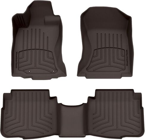 WeatherTech FloorLiner HP Custom Fit Floor Mats for Subaru Legacy, Outback - 1st & 2nd Row (441583-1-2IM), Black in Kuwait