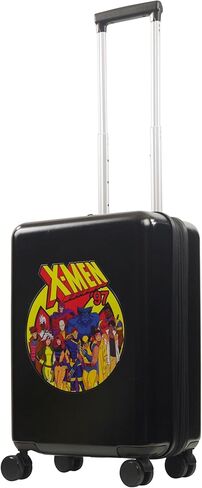 حقيبة حمل من FUL Marvel Studios Deadpool & Wolverine مقاس 22.5 بوصة، حقيبة دوارة صلبة مع عجلات دوارة، أسود in Kuwait