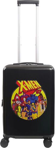 حقيبة حمل من FUL Marvel Studios Deadpool & Wolverine مقاس 22.5 بوصة، حقيبة دوارة صلبة مع عجلات دوارة، أسود in Kuwait