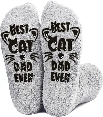AmoraKiva Cat Gifts for Cat Lovers - Funny Socks Cat Lover Gifts for Moms Women Novelty Cat Socks Silly Fun Pink Fuzzy Socks Valentine Gifts for Cat Mom Her in Saudi Arabia